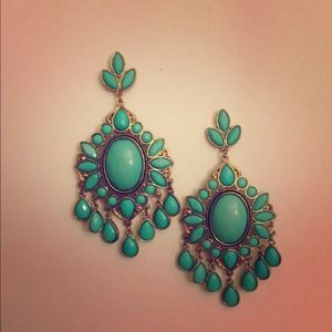 Turquoise earrings from forever 21