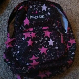 Pink jansport backpack