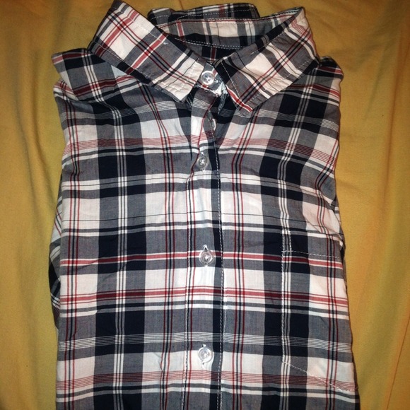 SOLD Steven Alan Reverse Seam Shirt Sz.M Plaid - Picture 3 of 4