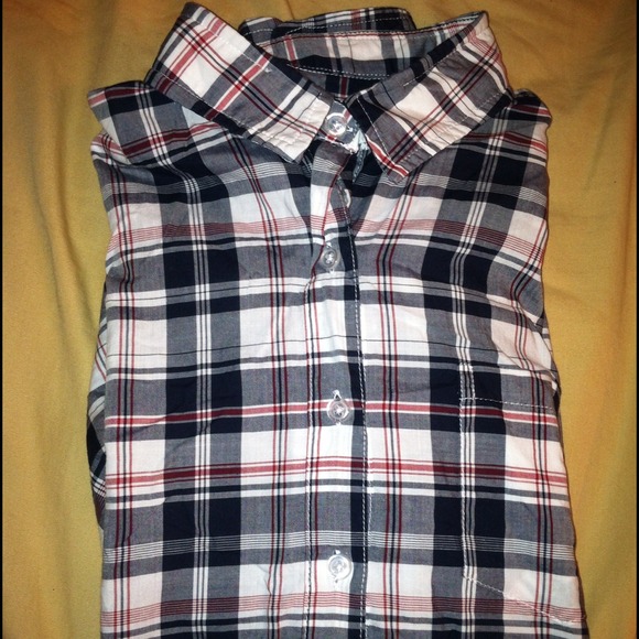 SOLD Steven Alan Reverse Seam Shirt Sz.M Plaid - Picture 4 of 4