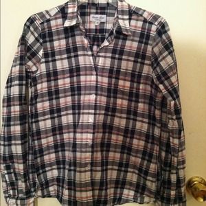SOLD Steven Alan Reverse Seam Shirt Sz.M Plaid
