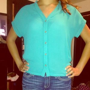 Comfy turquoise top