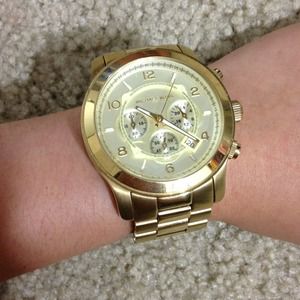 Gold tone Michael kors watch