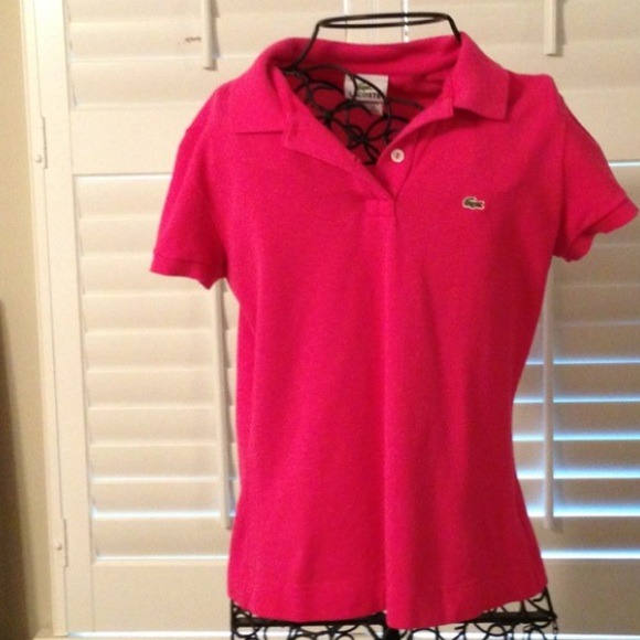 Hot Pink💖 Lacoste🐊 Polo - Picture 2 of 3