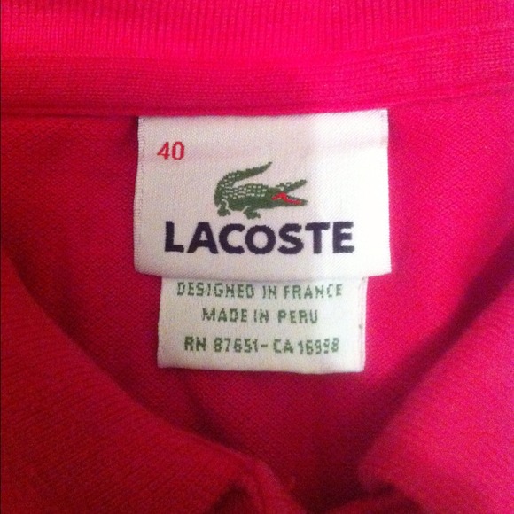 Hot Pink💖 Lacoste🐊 Polo - Picture 3 of 3