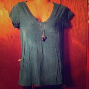 Teal v-neck!