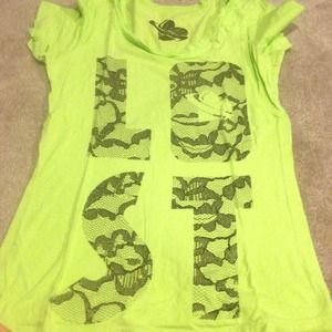 Neon green lost top