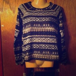 Patterned sweater!