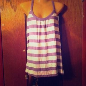 Striped loose tank top!