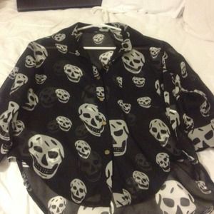 Skull blouse