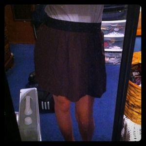 Brown flowy skirt!