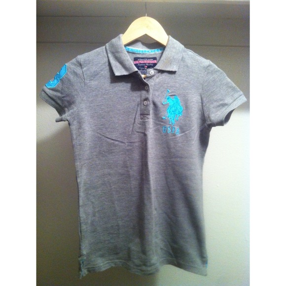 NWOT Grey&Blue Polo - Picture 2 of 3