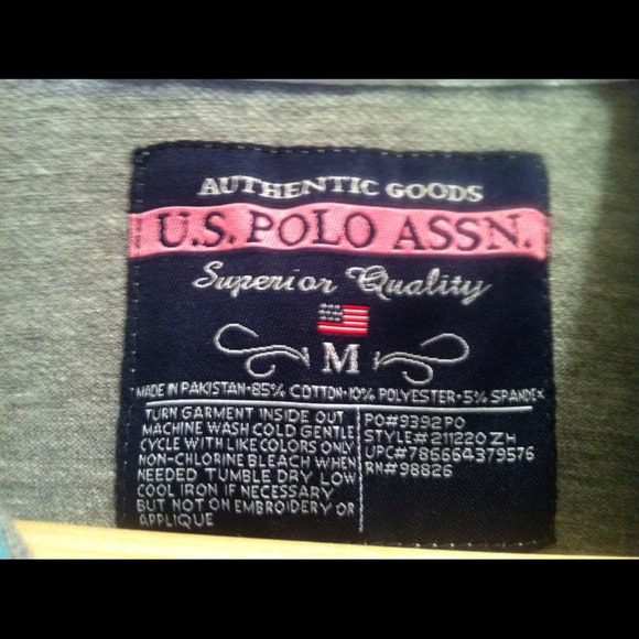 NWOT Grey&Blue Polo - Picture 3 of 3