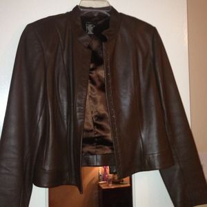 Auth BCBG leather jacket