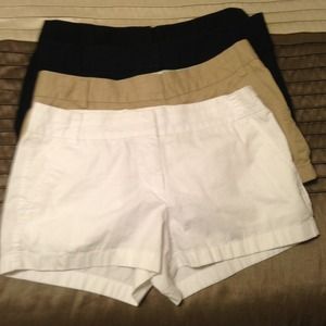 4 pairs J Crew chino shorts
