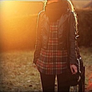 H&M faux leather jacket