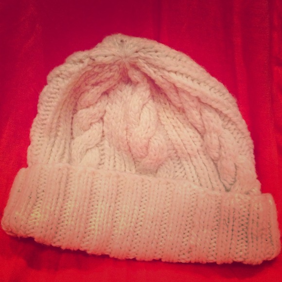 White winter beanie