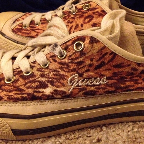 Guess Shoes Leopard Print Sneakers Poshmark