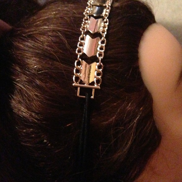 Gold Aztec headband - Picture 2 of 3