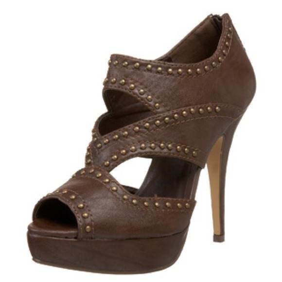 Wild Diva Studded Platform Sandals/Heels