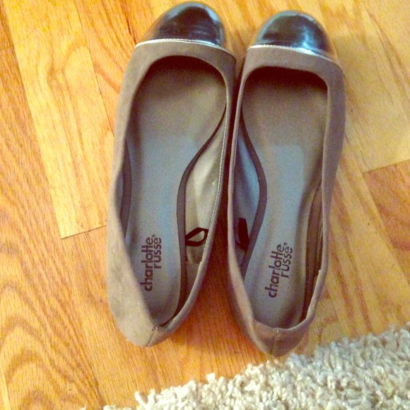 Gray silver metal tip flats