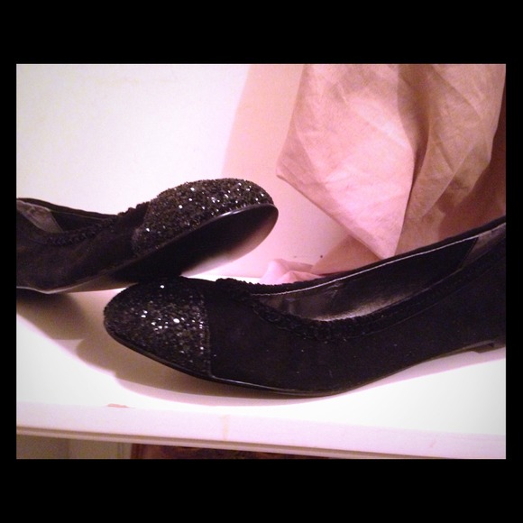 New Talbots Black Flats. Never Worn!!!