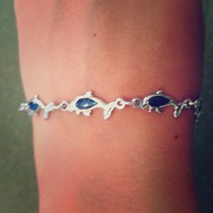 Sterling Silver Dolphin Bracelet/Anklet