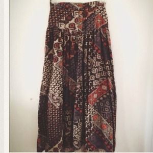 American rag aztec maxi skirt