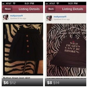 🎀TRADED🎀jean skirt & tank top BUNDLE