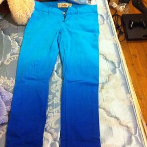 Blue ombrè colored jeans