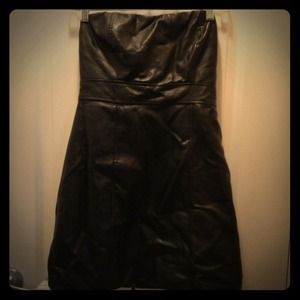 🔴Bundled🔴Faux Leather Mini Dress