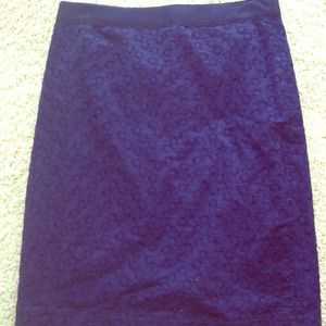 JCrew navy skirt