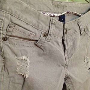 Slate grey flare leg jeans