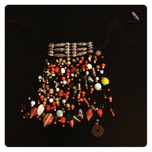 Authentic Handmade Tibetan Beaded Choker Necklace