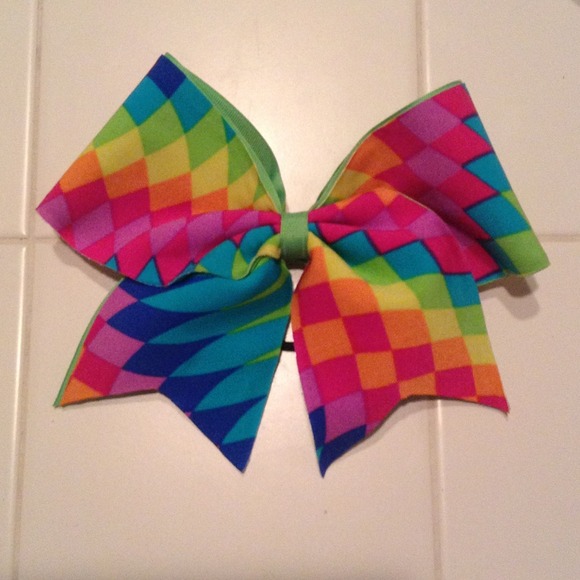 Colorful cheer bow