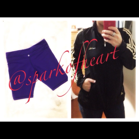 Adidas jacket & lululemon shorts bundle