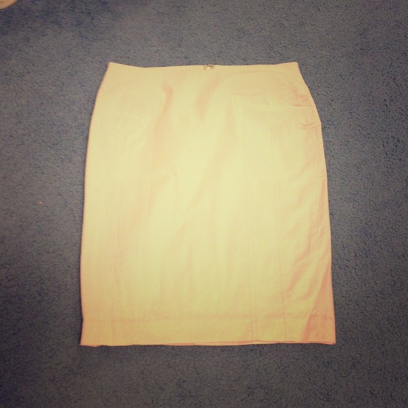 bebe Dresses & Skirts - Khaki Seamed Pencil Skirt