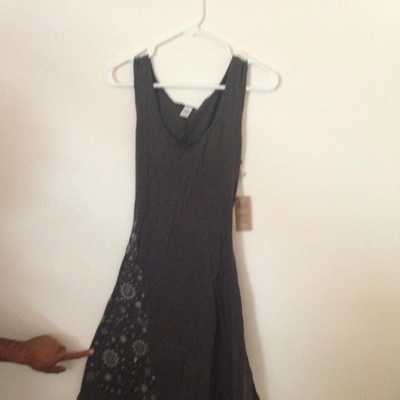 Women's Eco-friendly tank dress with back sash.