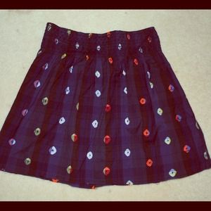 Cute Patterned Mini Skirt