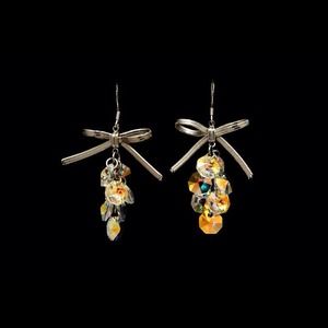 Earrings made out of swarovski crystals