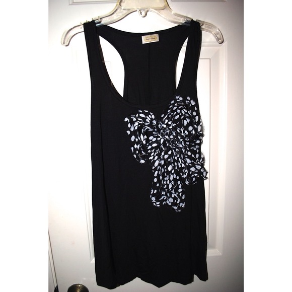 Black Tank Top with Bow