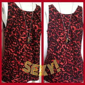 Bold Print Ann Taylor Shell.