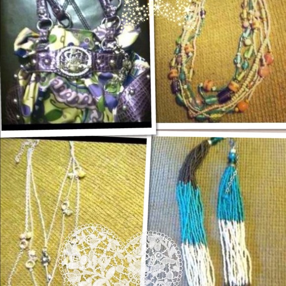 Kathy Van Zeeland Handbags - Bundle!!! Kathy Van Zeeland and three necklaces!
