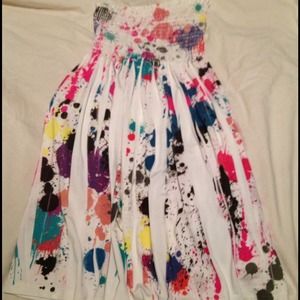 Tie dye tube top/tube dress