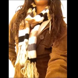Brown Black Tan Scarf