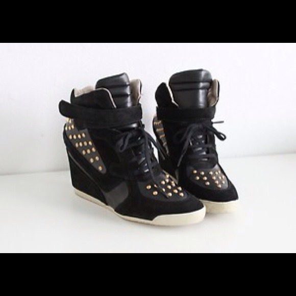 Bundled (SOLD).  Zara studded wedge sneaker