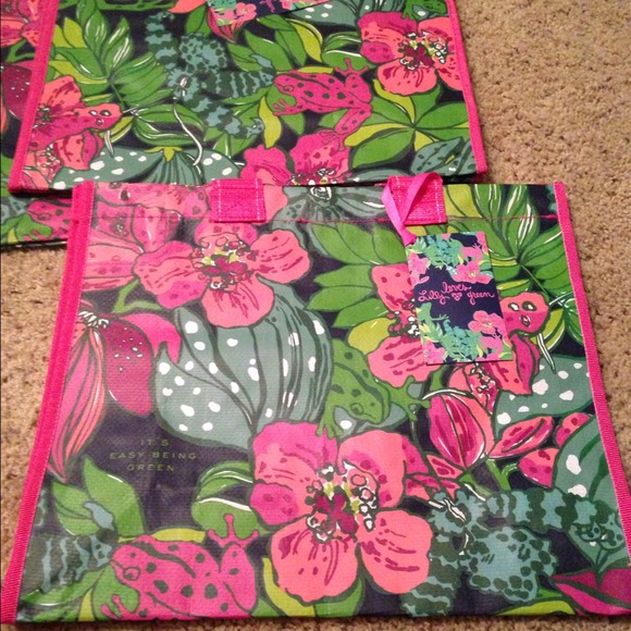 🍃SOLD🍃 SET OF 3! Lilly Pulitzer Market Totes