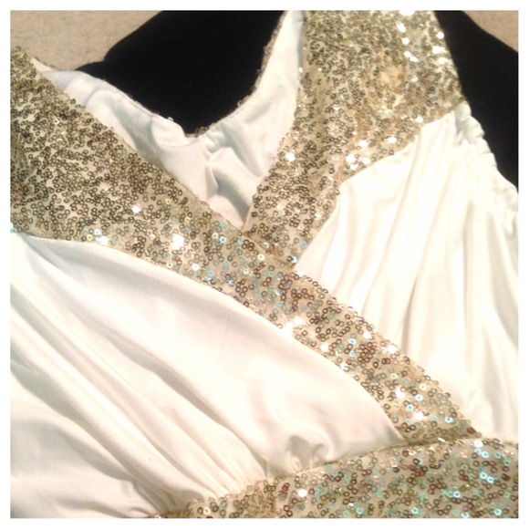 🚫Soldinabundle🚫New Sexy Gold Sequin Mini Dress - Picture 3 of 3