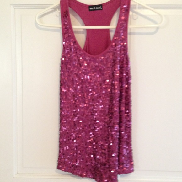 💥SOLD💥 Wet Seal sequin racerback tank
