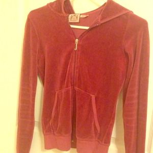 Reduced! Juicy Couture velour hoodie zip up